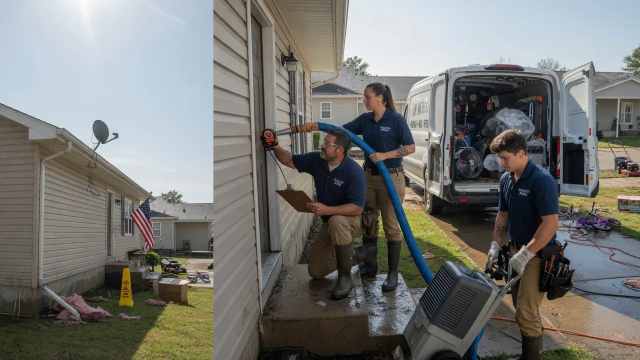 Ceiling Water Damage Restoration in Gays, IL near me